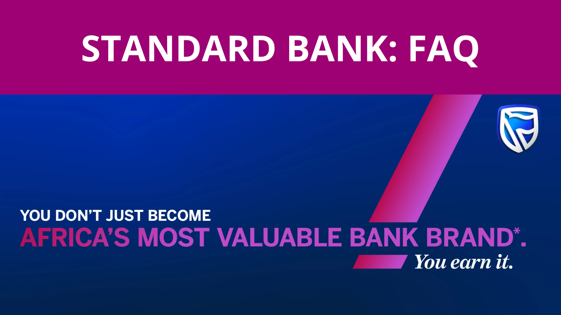 standard bank faq